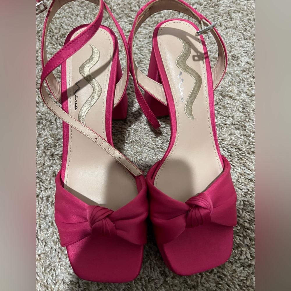 Nina hot pink heels